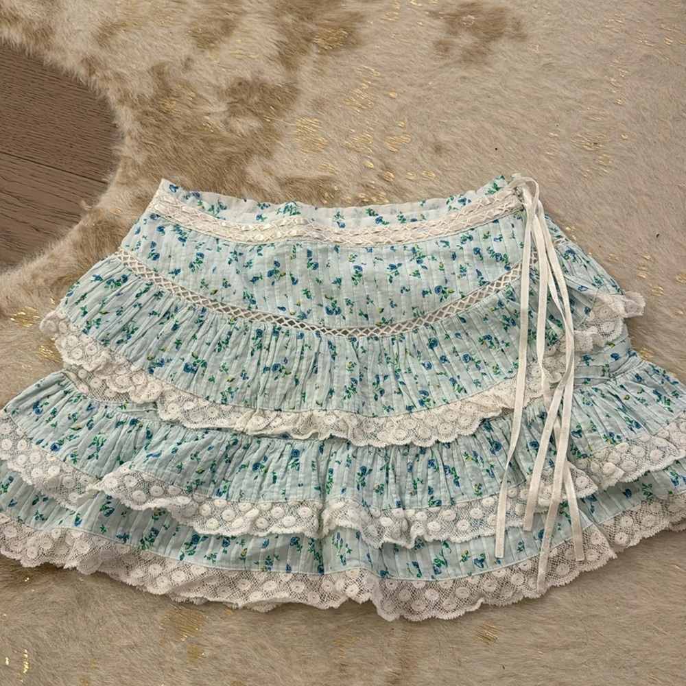 LoveShackFancy mini skirt